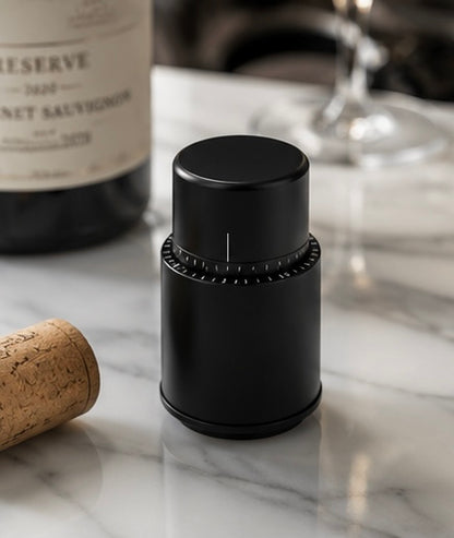 Bouchon Sous Vide pour Bouteille de Vin – Style Poussoir | Conservation Optimale