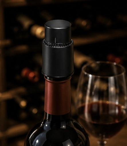 Bouchon Sous Vide pour Bouteille de Vin – Style Poussoir | Conservation Optimale