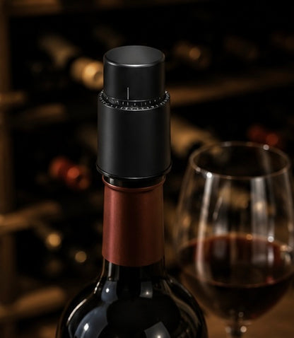Bouchon Sous Vide pour Bouteille de Vin – Style Poussoir | Conservation Optimale