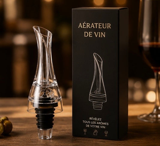 Verseur Aérateur Premium – Révélez Tous les Arômes de Votre Vin