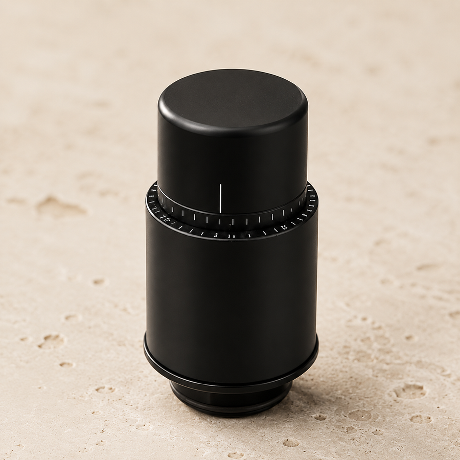 Bouchon sous vide noir avec bague graduée
