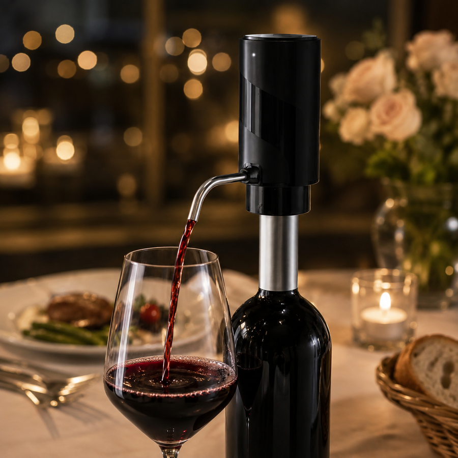 Distributeur électrique servant un verre de vin